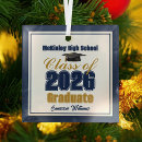 Search for gold and navy blue ornaments High school