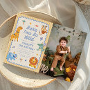 Search for safari animals 2nd birthday invitations Born two be wild