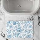 Search for blue toile bath mats Floral