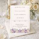 Recherche de de lavande anniversaire invitations Élégant