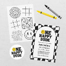 Search for black white 1st birthday invitations Yellow