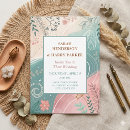 Search for abstract floral invitations Summer fall autumn