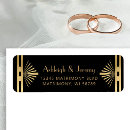 Search for 1920s wedding return address labels Black