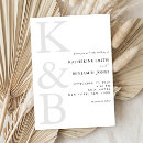 Search for all white wedding invitations Typography