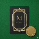 Search for 1920s playing cards Black and gold