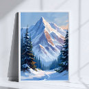 Search for winter landscape painting posters Mountain