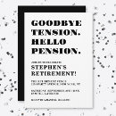 Search for humourous retirement invitations Joke