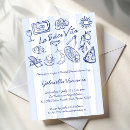 Search for stripe bridal shower invitations Blue