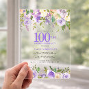 Search for clear birthday invitations Elegant
