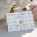 Search for blue gingham thank you cards Baby boy shower