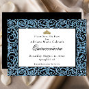 Recherche de bling quince invitations Élégant classe
