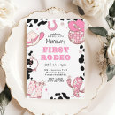 Search for cow 1st birthday invitations Saddle up