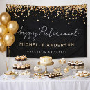 Search for glitter banners Retirement party