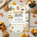 Recherche de bulldozer invitations Baby boy