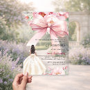 Search for pink dress quinceanera invitations Roses