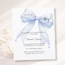 Search for low cost baby shower invitations Blue