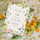 Search for meadow wedding invitations Botanical floral garden party