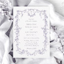 Recherche de fleurs violettes vintage invitations Invités