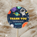 Search for outer space birthday stickers Spaceship