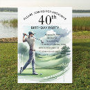 Search for golf 40th birthday invitations Sports
