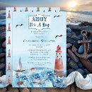 Search for ahoy baby boy shower invitations Whale