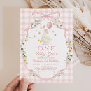 Search for wildflower 1st birthday invitations Bow