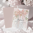 Search for pink bow invitations Gold cross