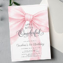 Search for girly 1st birthday invitations Little miss onederful