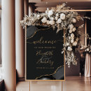 Search for black and gold wedding signs Welcome