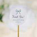 Search for bow wedding stickers Thank you