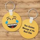 Search for tears round keychains Laughing