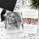 Search for stylish graduation invitations Black and white