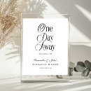 Search for one day away rehearsal dinner signs Modern