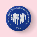 Search for disease awareness buttons Blue