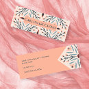 Search for care instructions business cards Blush pink