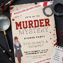 Search for crime party invitations Murder mystery party