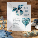 Search for denim baby shower invitations Vintage