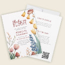 Search for mushroom baby pregnancy invitations Watercolor floral