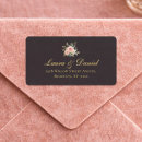 Search for gold and black return address labels Dark