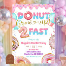 Search for donut grow up invitations Baby girl