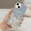 Search for blue wildflower iphone cases Watercolor