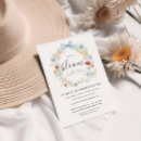 Search for floral wreath baby shower invitations Watercolor flowers