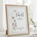 Search for baby shower sign posters Baby in bloom