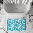 Recherche de damassé turquoise Blanc