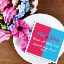 Search for gender reveal napkins He or she
