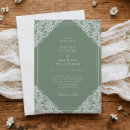 Search for green lace invitations Classic