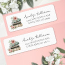 Search for book lovers return address labels For her