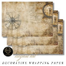 Search for vintage clock wrapping paper Antique
