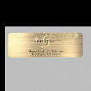 Search for gold glitter look return address labels For her