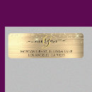 Search for gold glitter look return address labels For her